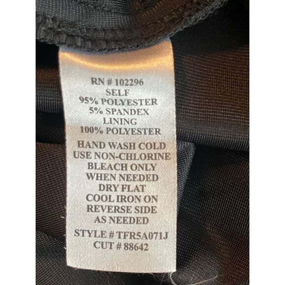 Vintage Next Up long black gown, size 13/14, high slit, glamorous, elegant - Picture 14 of 15